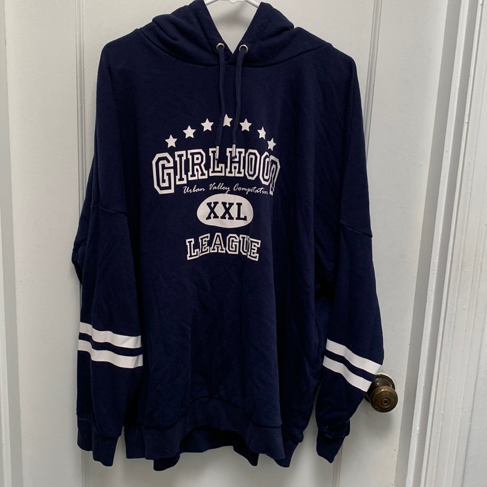 H&M Female Hoddies Blue XXL